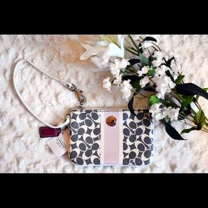 COACH Signature Pink/Grey/White Wrislet